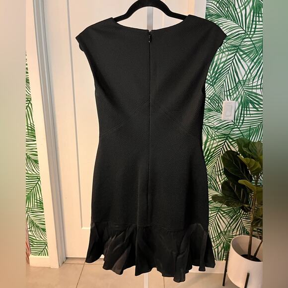 Rebecca Taylor Black Stacy Drop Waist Dress Size 6 - Picture 3 of 10
